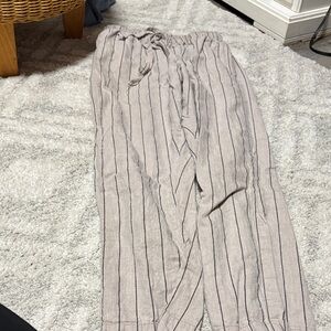 Striped Linen Pants